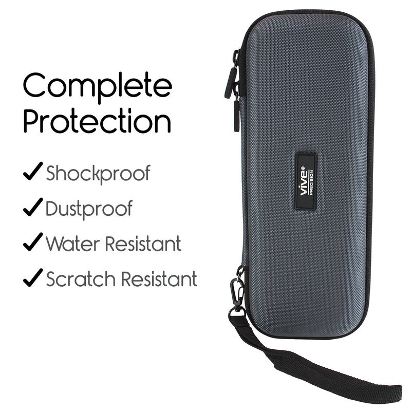 Vive Precision Stethoscope Hard Case - Protective Carry Cover with Handle - Travel Holder for Sphygmomanometer - Fits 3M Littmann Classic III, Lightweight II S.E, MDF Acoustica Deluxe - Image 3